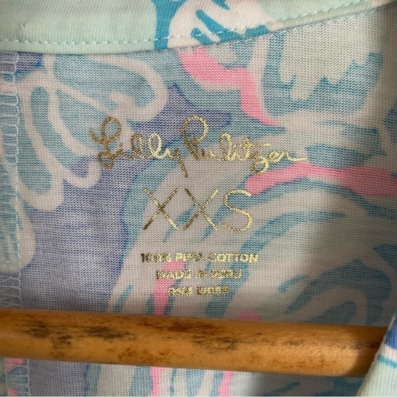 Lilly Pulitzer, Amina Cap Sleeve Blue Haven Dress, size XXS - Picture 4 of 8